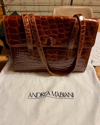 Borsa in coccodrillo vintage diAndrea Mabiani