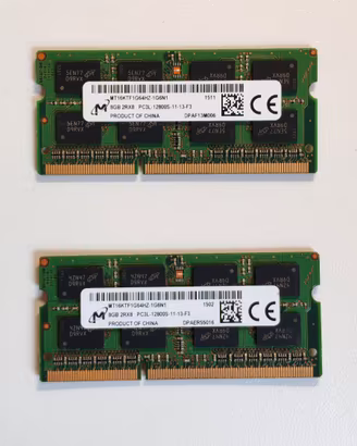 2x8GB RAM DDR3L 12800S SODIMM MICRON (16GB)