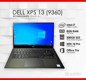 Notebook DELL XPS 13 9360 i7, 8GB RAM, 500GB SSD