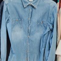 camicia jeans donna  marca camiciasima trendy 