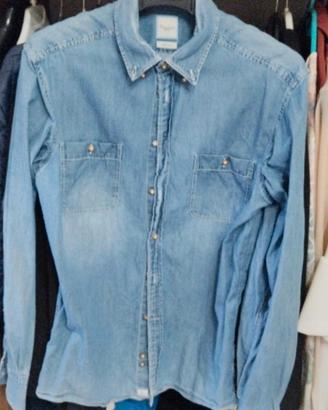camicia jeans donna  marca camiciasima trendy 