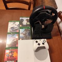 xbox one s 5 giochi volante e pedali