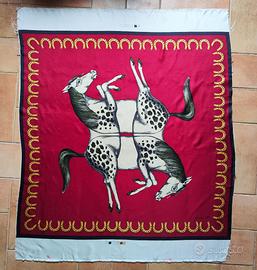 Fornasetti Milano Silk Foulard Vintage Carrè Seta