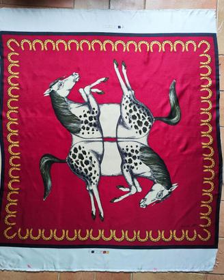 Fornasetti Milano Silk Foulard Vintage Carrè Seta