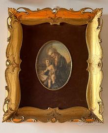 Riproduzione Madonna de Libro di Botticelli XIVsec
