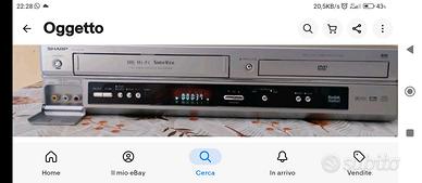 SHARP DV-NC100 DVD E VIDEOREGISTRATORE VHS 