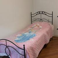 Letto singolo in ferro battuto