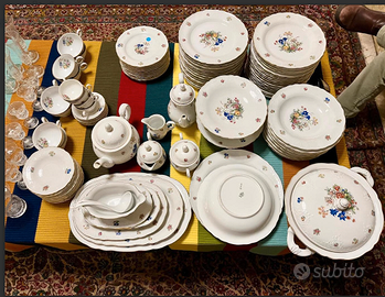 SCHERZEN"FRUITS&FLOWERS"setTAVOLA108pzPORCELLANA