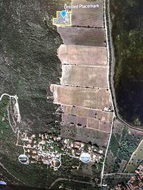 Terreno vista panoramica Stagni Porto Pino