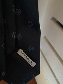 Marinella cravatta con disegno del golfo di Napoli