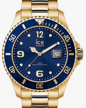 Orologio oro blu gold nuovo uomo donna