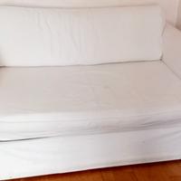Divano letto Ikea Hagalund bianco
