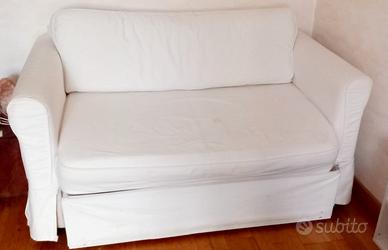 Divano letto Ikea Hagalund bianco