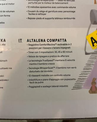 Seggiolino Bambino Neonato Dondolino automatico