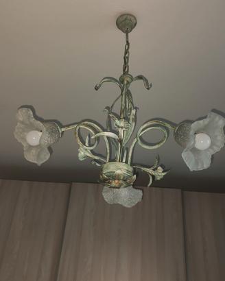 lampadario in ottone 