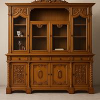 Vetrina classica in legno massello