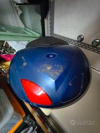 Bauletto Originale Piaggio X9 con Schienalino blu