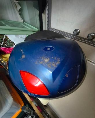 Bauletto Originale Piaggio X9 con Schienalino blu
