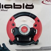 sterzo Diablo PC e PlayStation con pedaliera 