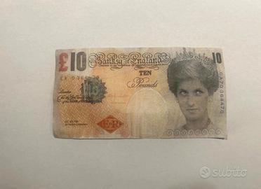 Banksy di faced tenner 10 pounds banconota