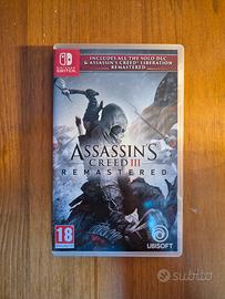 Assassin's Creed 3 remastered Nintendo switch 