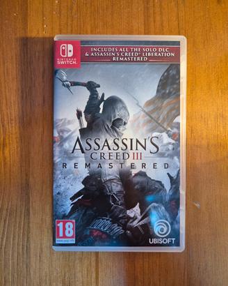 Assassin's Creed 3 remastered Nintendo switch 