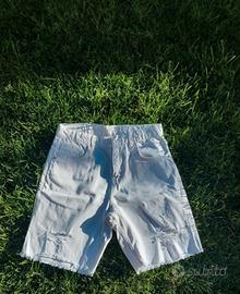 🚀Pantaloncino jeans strappato bianco di Zara