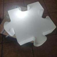 Lampada design slide puzzle modulare rosso bianco