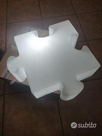 Lampada design slide puzzle modulare rosso bianco