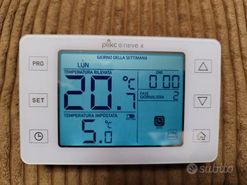 Cronotermostato settimanale digitale Plikc - NeveX
