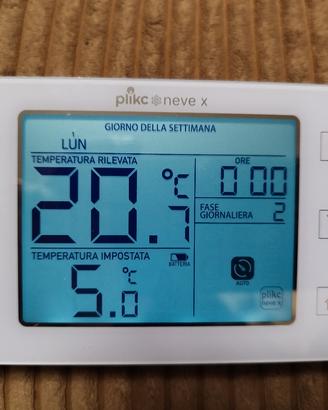 Cronotermostato settimanale digitale Plikc - NeveX