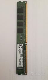 Memoria Ram DDR3 Kingston da 4GB - 1600 MHZ