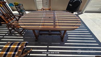 Tavolo in Teck con sedile Lloydloom Italia 