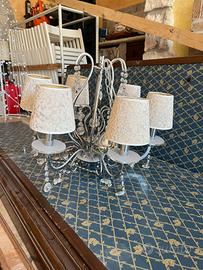 Lampadario shabby chic