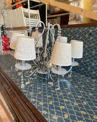 Lampadario shabby chic