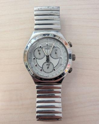 Swatch Irony Chrono anni ‘90 quadrante argento