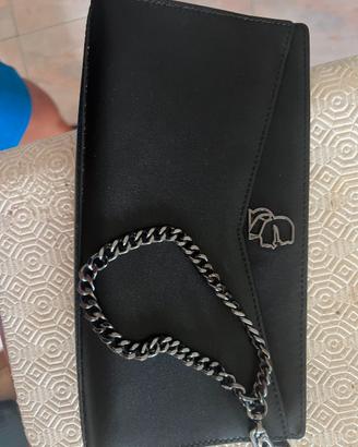 Pochette Karl Lagerfeld in pelle nera