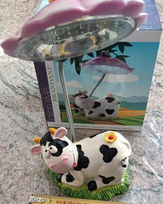 Lampada da tavolo per bimbi mucca 19 led Brandani