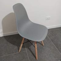 Sedie Grigie Legno RESISTENTI MODERNE COMODE