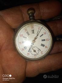 orologio di tasca in argento 