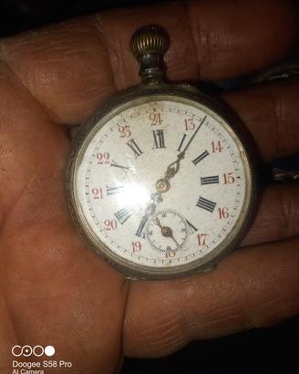 orologio di tasca in argento 