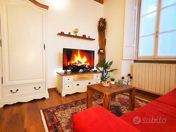 Porta TV Shabby Chic color crema 117 cm Provenzale