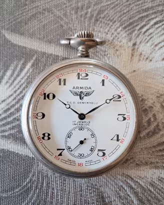 Orologio Da Tasca Ferroviario ARMIDA Vintage 