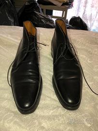 Polacchini neri Santoni pelle