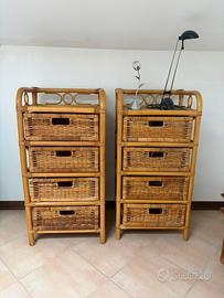 comodini rattan