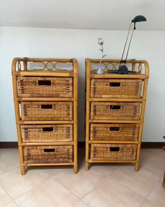 comodini rattan
