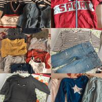 lotto set 31 capi bambino 80 cm 12/18 mezza stagio