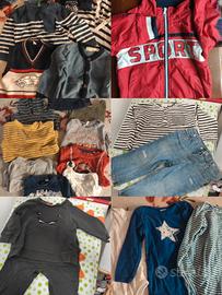 lotto set 31 capi bambino 80 cm 12/18 mezza stagio