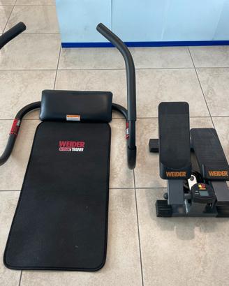 Crunch trainer + stepper Weider