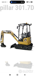 Escavatore cat 301.7D CR 2018 ore 3700